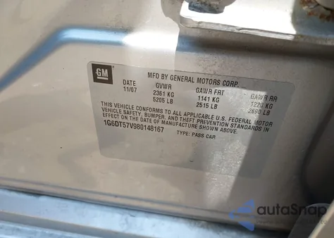 2008 Cadillac Cts Standard from USA, damaged, VIN 1G6DT57V980148167